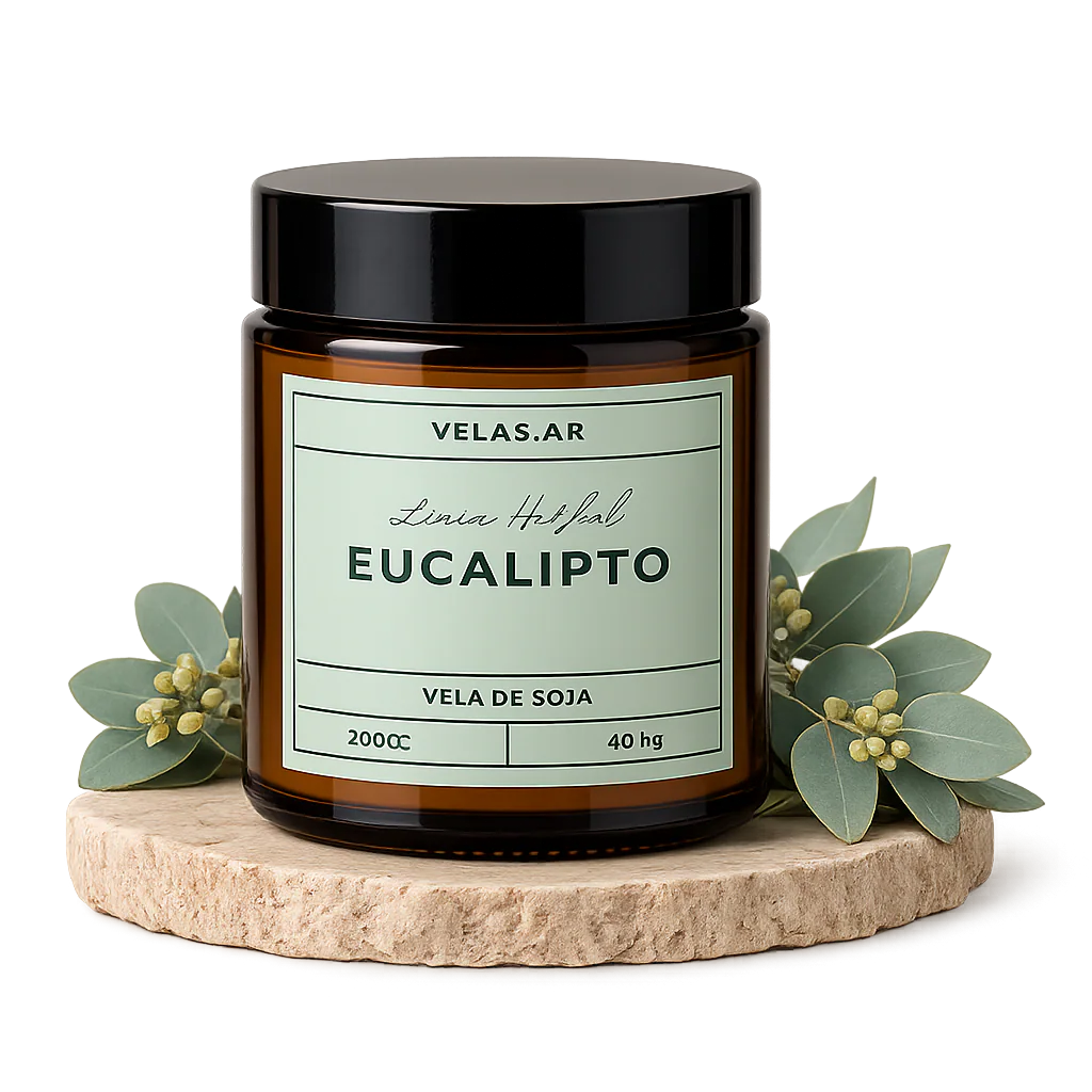 Vela de soja Eucalipto