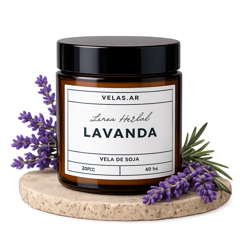 Vela de soja Lavanda