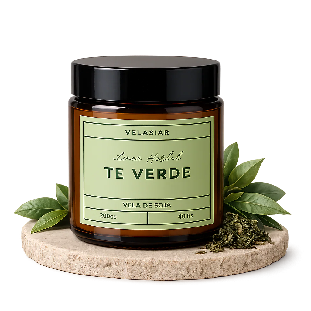 Vela de soja Té Verde